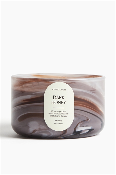 Большая ароматическая свеча в стеклянном держателе 1218998007