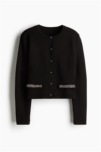 Кардиган, украшенный бисером 1274429002