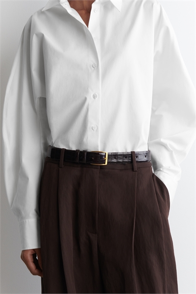 Ремень из кожи с эффектом крокодила 1295675002