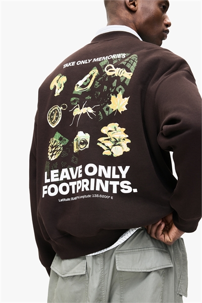 Толстовка с принтом Loose Fit артикул 1296799005