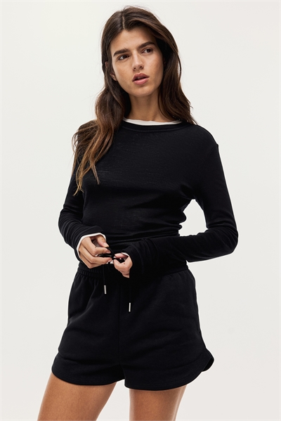 Шорты из футера 1152096001