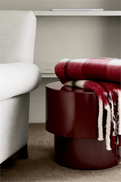 Узорчатый плед из шерстяной смеси 1239323034