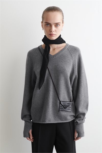 Картхолдер из кожи с эффектом крокодила 1300315002