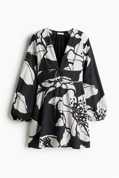 Платье с V-образным вырезом 1266639003