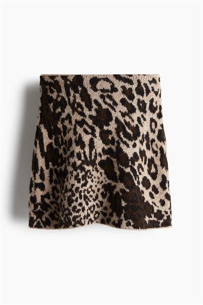 Юбка из жаккардового трикотажа 1274360001