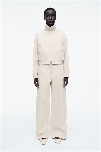 Хлопковые брюки с широкими штанинами 1267323002