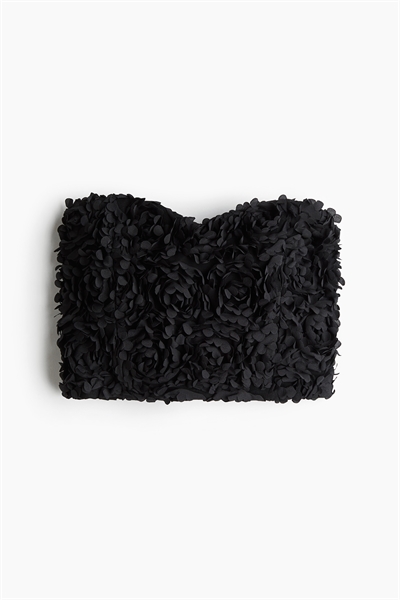 Обрезанный топ с аппликацией 1265053001