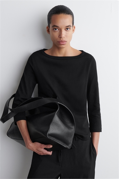 Хлопковый топ с рукавами 3/4 1299169001