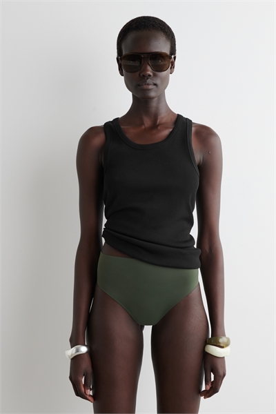 Трусы-бикини с высокой талией из скубы 1267490002