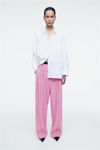 Широкие брюки из твила Relaxed fit 1248999005