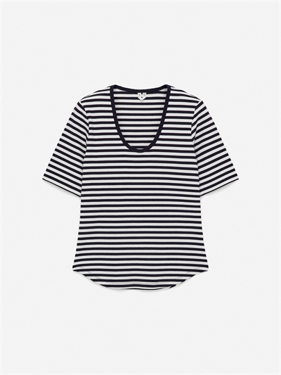 Ребристая футболка 1284837002