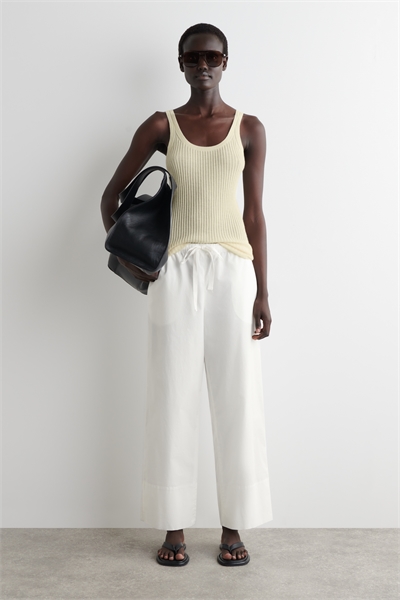 Хлопковые брюки на завязках 1283716002