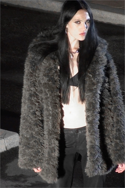 Куртка из искусственного меха Loose Fit 1293333001