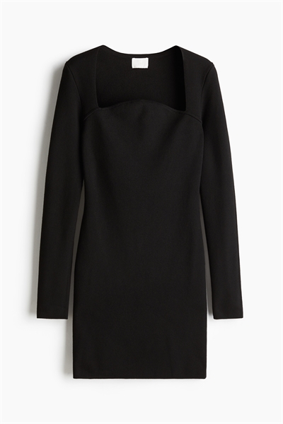 Трикотажное мини-платье 1255888001