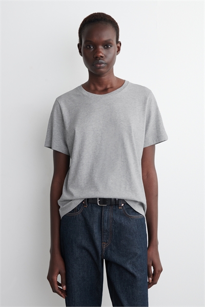 Футболка из хлопка с круглым вырезом 1277143001