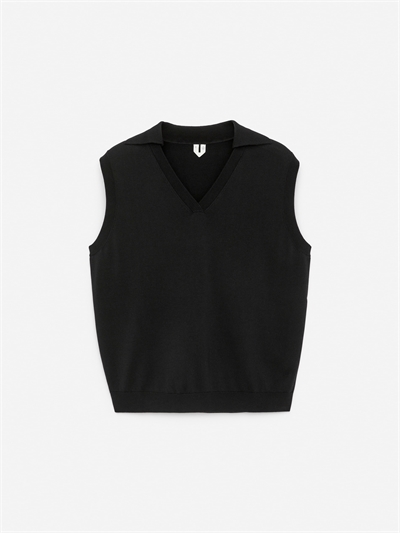 Вязаный жилет с V-образным вырезом 1293874001