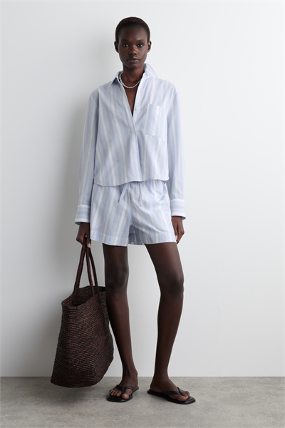 Шорты из полосатого трикотажа 1285567001