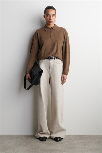 Джинсы с широкими штанинами 1308200002