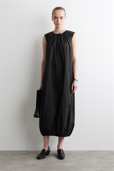 Платье миди с пузырчатым саумом 1299634002