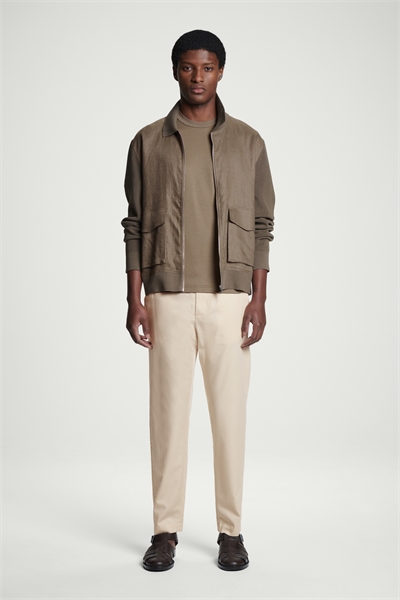 Зауженные брюки на резинке, твил 1171192002