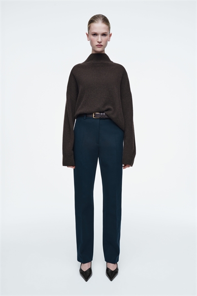 Регулярные хлопковые брюки с зауженными штанинами 1258982001