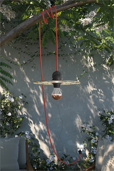 Вставной уличный светильник "Майолика" с лампочкой 1221055001