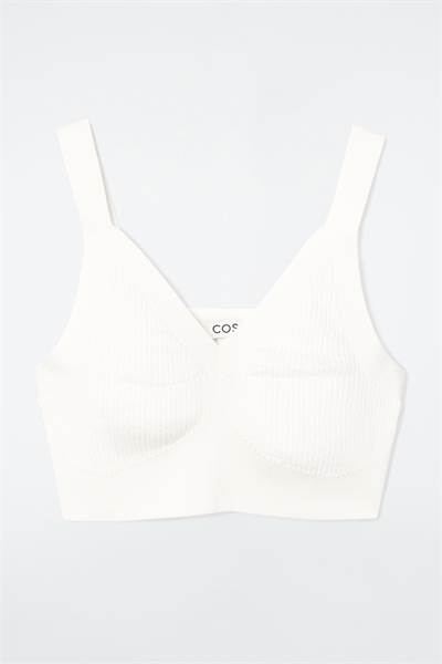 Бюстгальтер из трикотажа в рубчик 1243773001