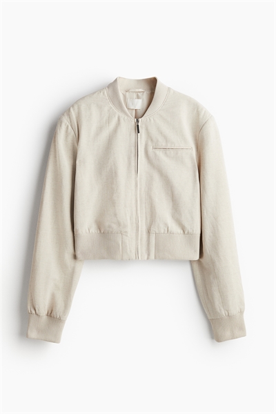 Обрезанная куртка-бомбер 1209603003