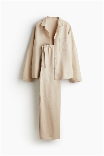 Пижама из льняной смеси 1216560002