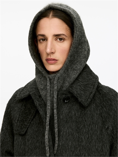 Капюшон из смеси альпаки и шерсти 1245568005