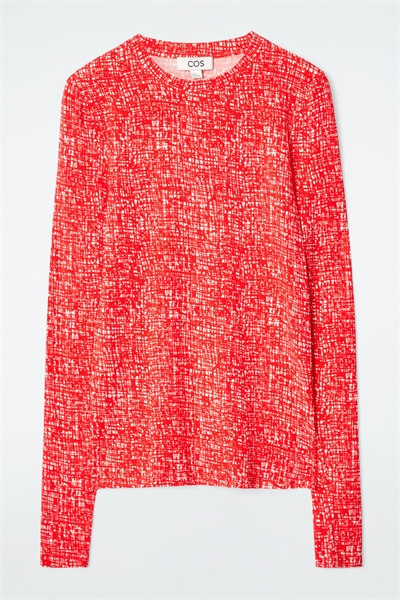 Тонкий топ с длинными рукавами 1028327027