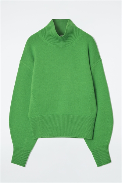 Джемпер из шерсти c воротником-стойкой 1198038004