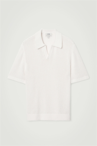 Рубашка-поло из ажурного трикотажа 1232523001