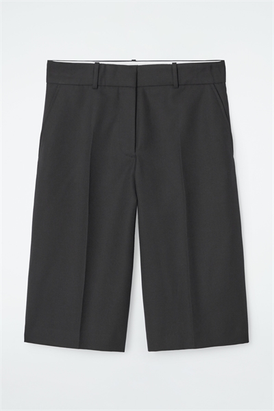 Длинные шорты из шерстяного микса 1241254003