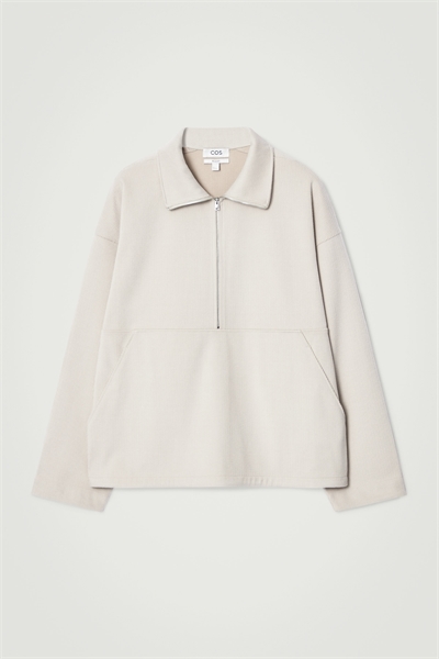 Толстовка из джерси с короткой молнией 1241645001