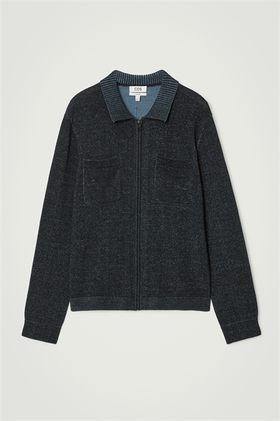 Двухцветная трикотажная куртка-бомбер 1242759001