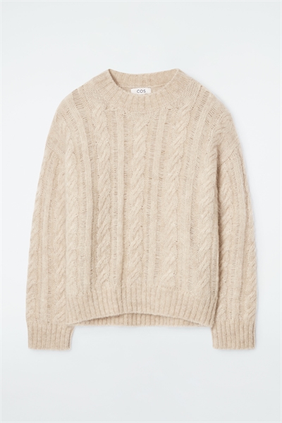 Свитер из мохера с узором 1243639003