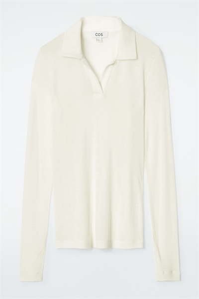 Рубашка-поло из тонкой трикотажной шерсти 1244275001