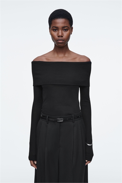 Топ с плечами из мериносовой шерсти 1250677001