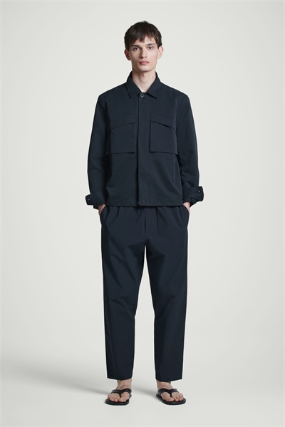 Эластичные хлопковые брюки на завязках 1272774001