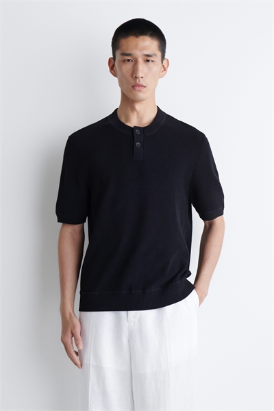 Футболка хенли из трикотажного хлопка 1281654003