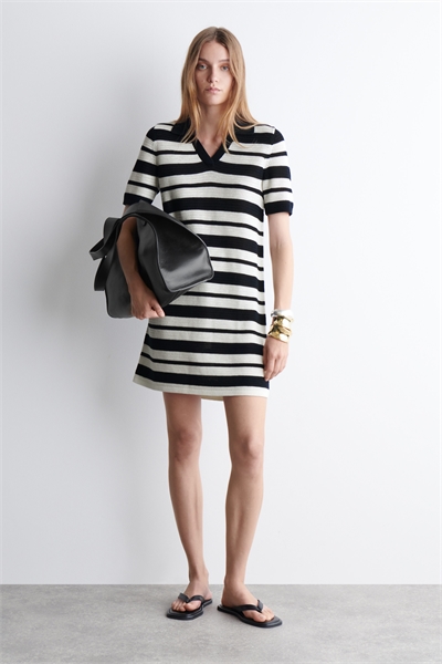 Мини-платье-поло из трикотажа 1282924001