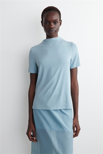 Футболка из драпированного трикотажа 1283290003