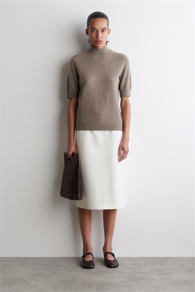 Юбка-карандаш из мятого хлопка 1283688002