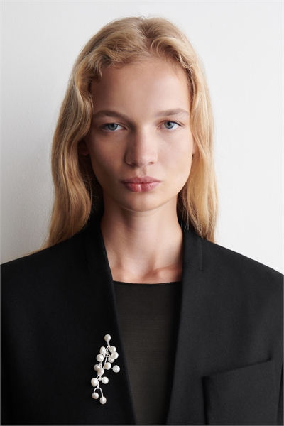 Брошь с пресноводным жемчугом 1293848001