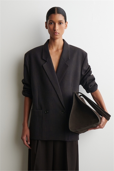 Двубортный блейзер с клетчатым узором 1298612001