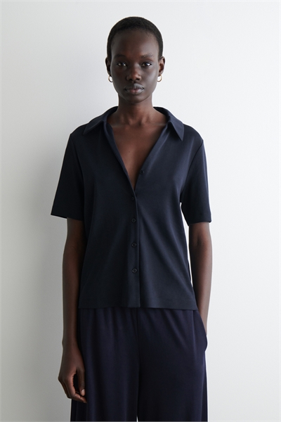 Повседневная рубашка из хлопкового джерси 1299418001