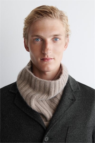 Снуд из кашемира с крупными ребрами 1309738004