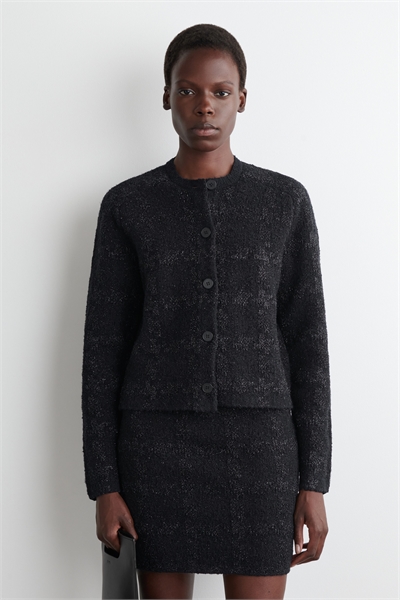 Glitzernde curly-strickjacke 1315170001