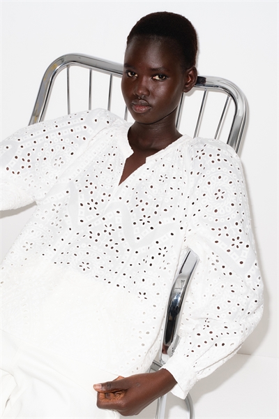 Блузка с рисунком "Broderie anglaise 1267689001